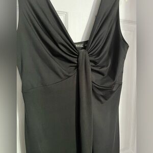 George | Black V-Neck Sleeveless Dress